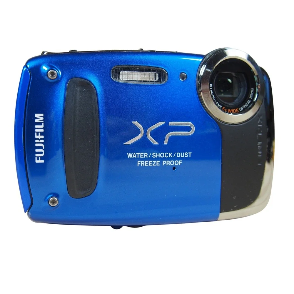 Fujifilm‎ FinePix XP55WM 14.0MP Digital Camera Bundle Blue W/Charger + Battery